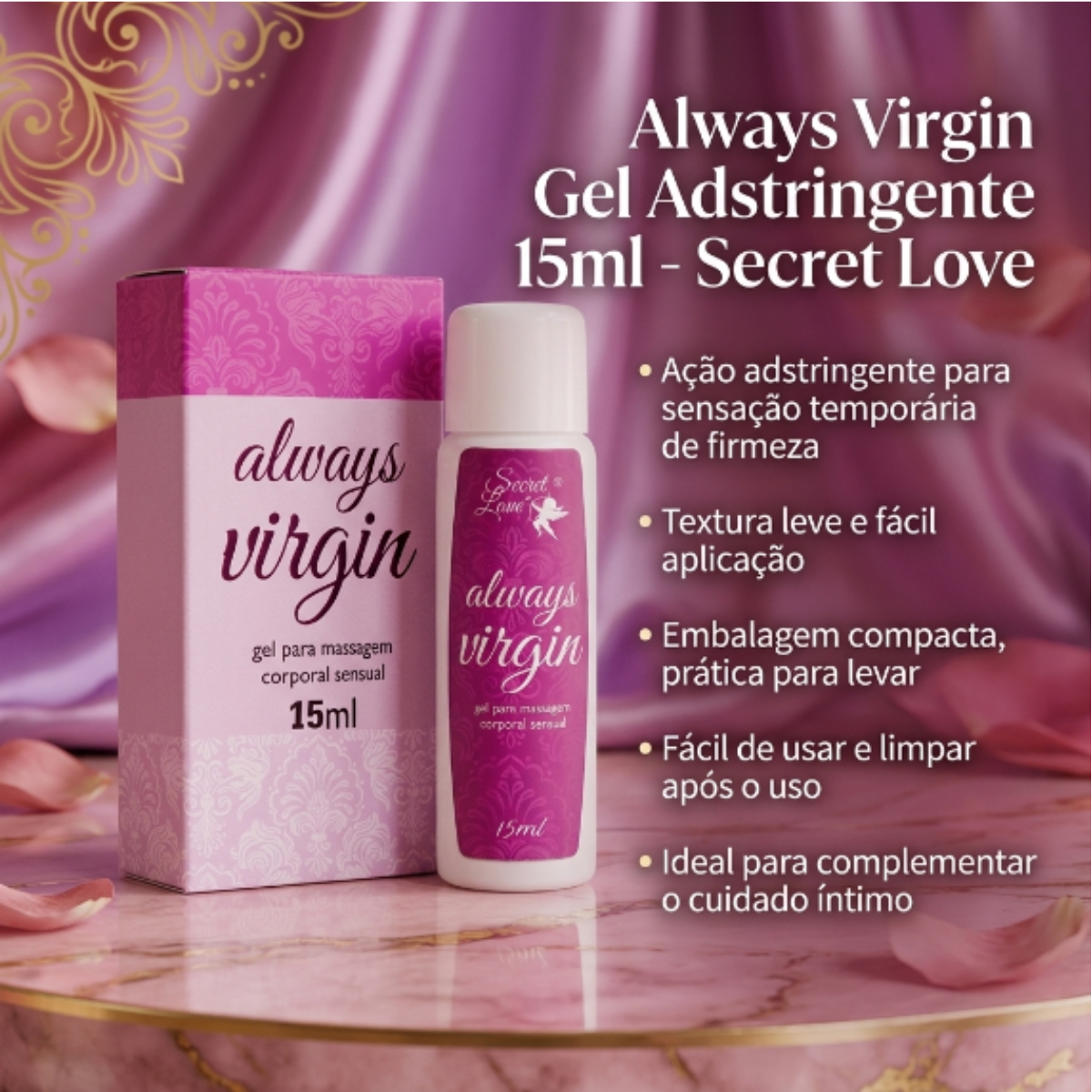 Gel Adstringente Always Virgin (Sempre Virgem) 15ml - Secret love
