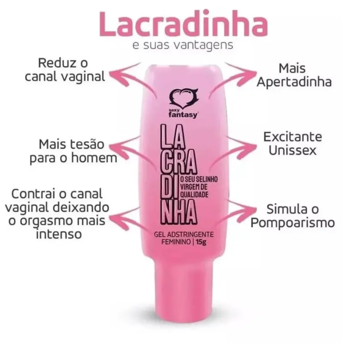 Gel adstringente Lacradrinha 15g - Sexy Fantasy