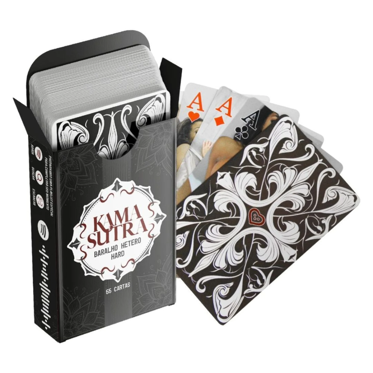 Baralho Kama Sutra Hetero com 55 Cartas - Delicious