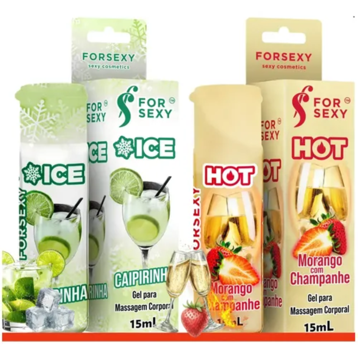 Gel Lubrificante Hot Comestivel 15 mL - Forsexy