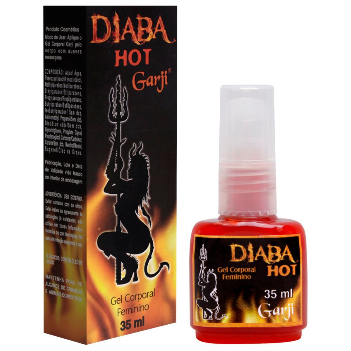 Gel Excitante Diaba Hot - Garji Tamanho: 35mL