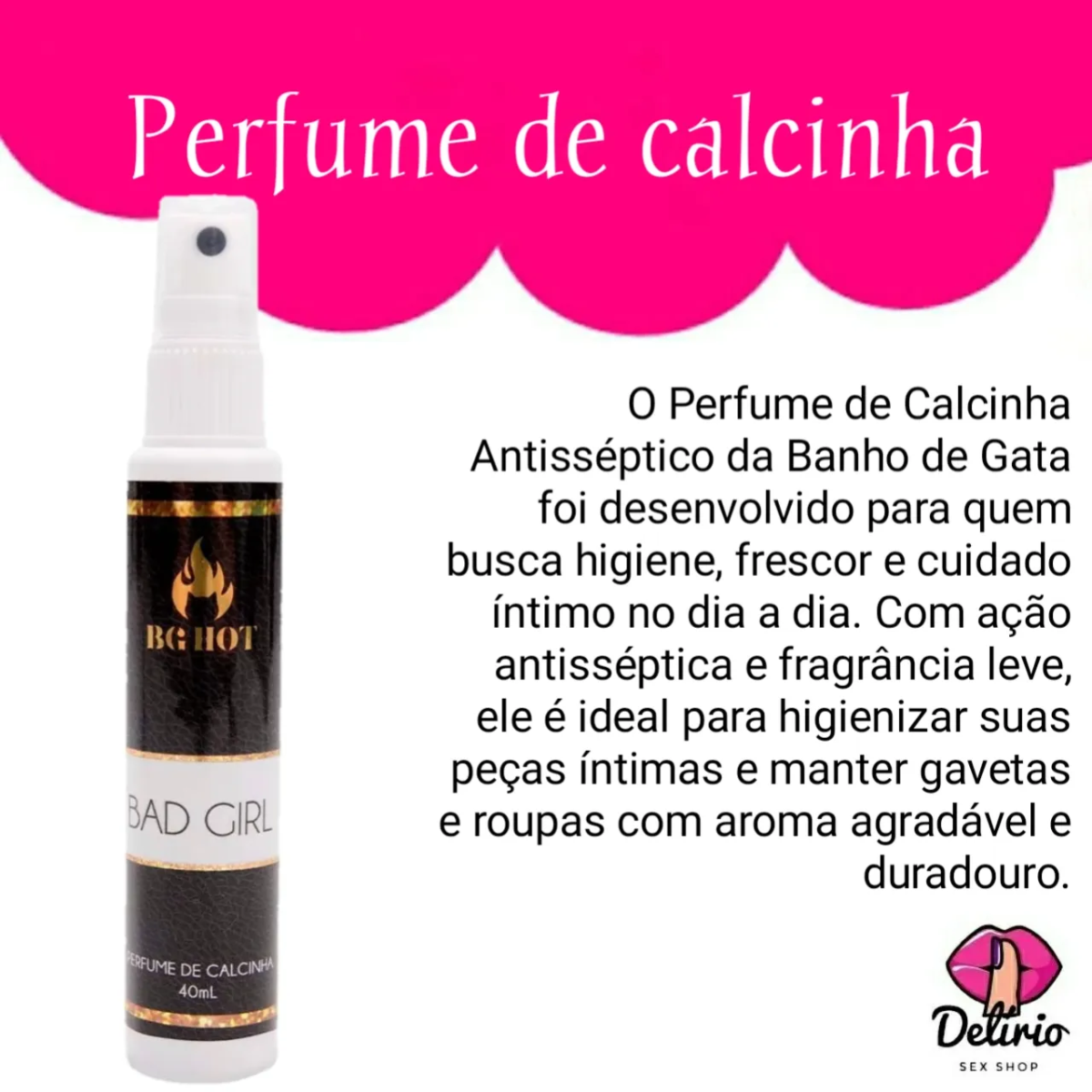 Perfume de Calcinha Bad Girl 40ml - Bg Hot