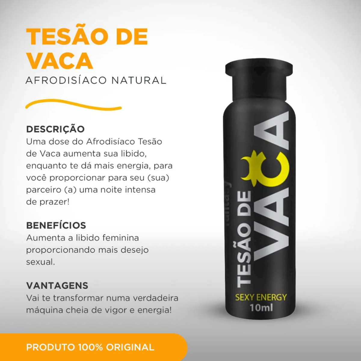 Tesão De Vaca 10ml - Sexy Fantasy
