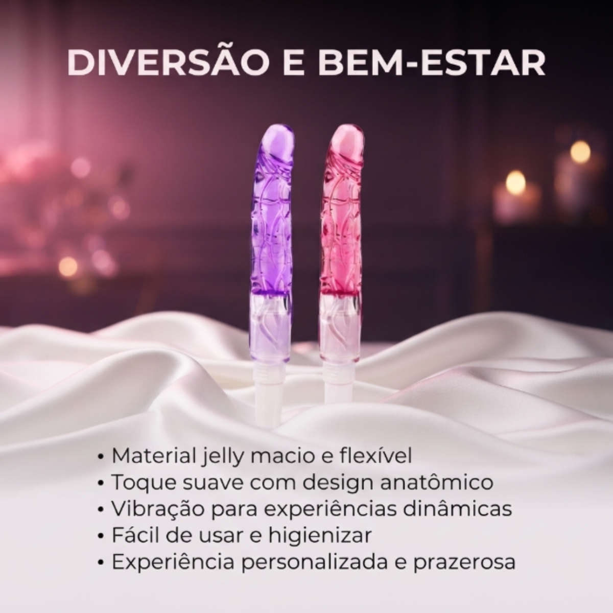 Vibrador Penis de Jelly 17,5 Cm - Vibe Toys