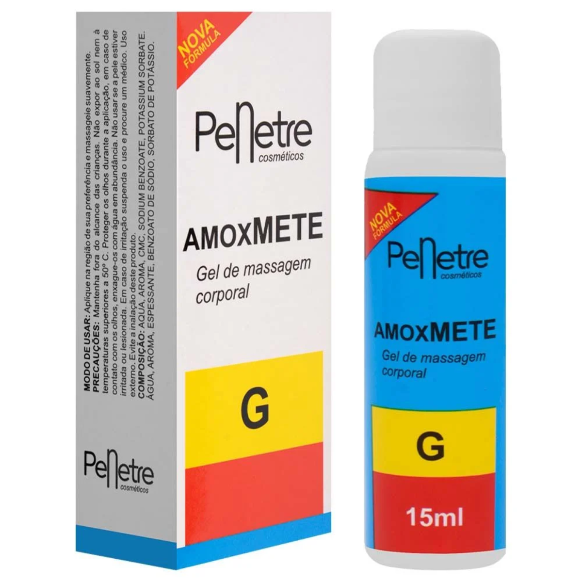Gel lubrificante AmoXMete 15ml - Penetre Cosmeticos