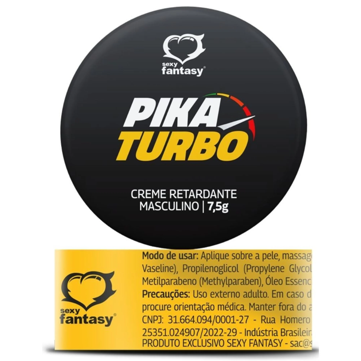 Creme Retardante Masculino Pika Turbo 7,5g - Sexy Fantasy