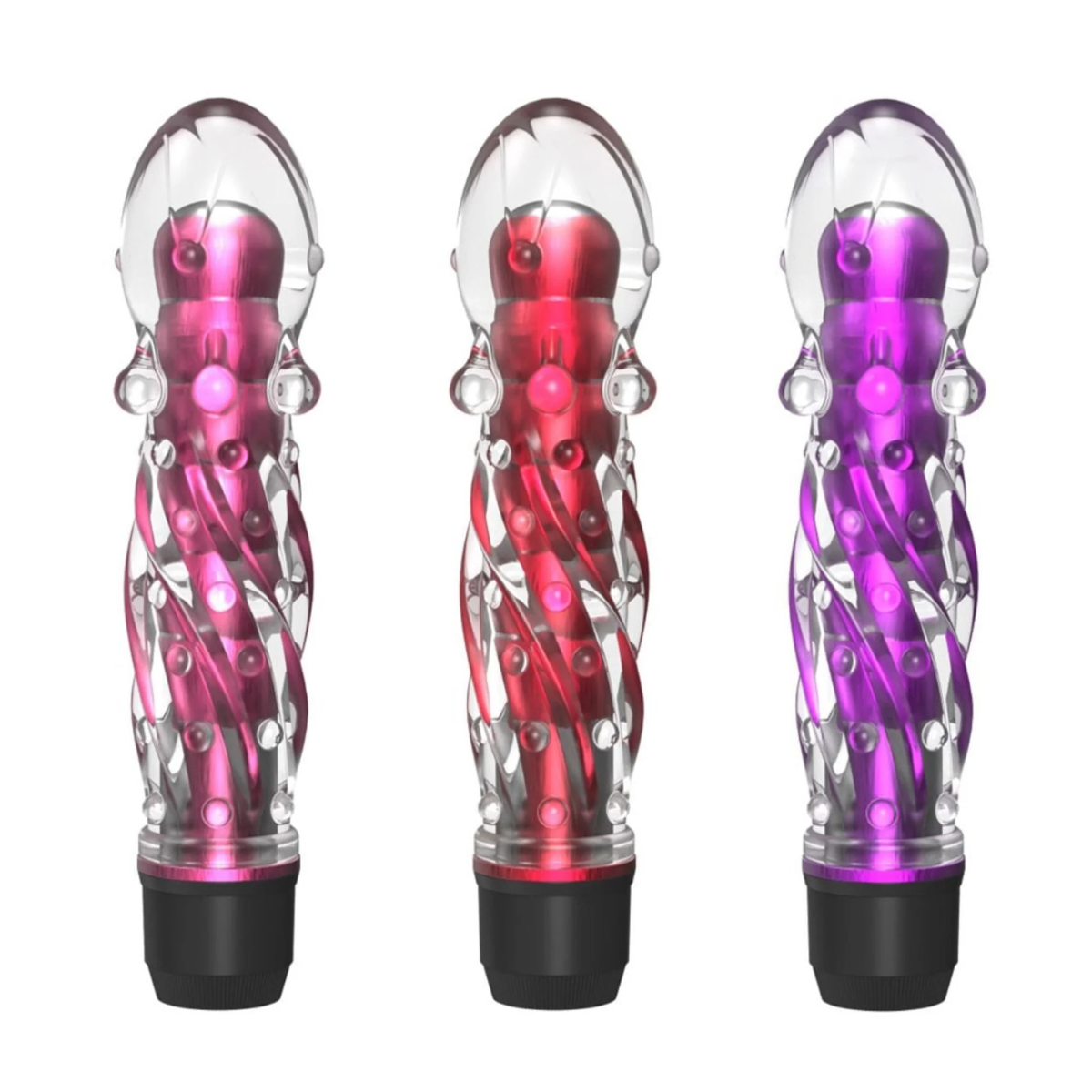 Vibrador Translúcido Com Esferas Estimuladoras - Vibe Toys