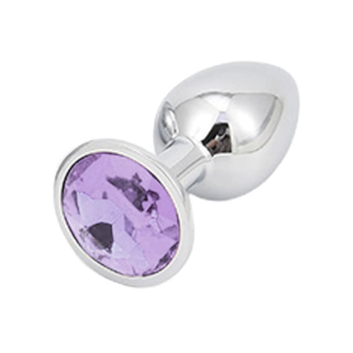 Plug Anal de Metal Com Pedra Tamanho P - Colors Cor: Lilás