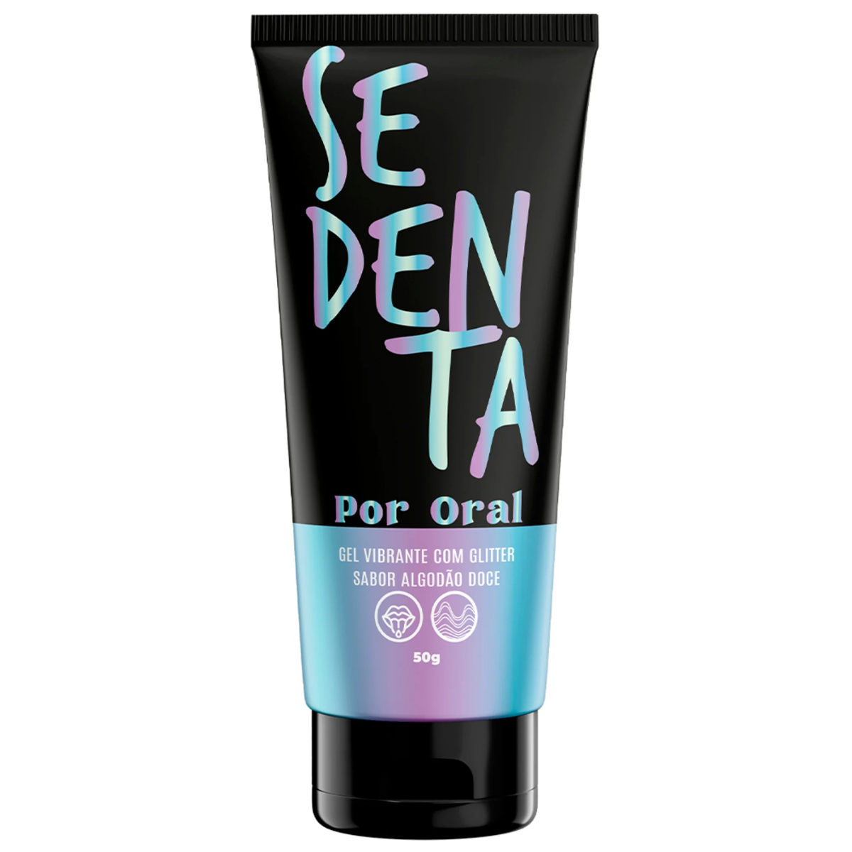 Gel Vibrante Com Glitter Sedenta Por Oral 50g - Pepper Blend sabor: algodão doce