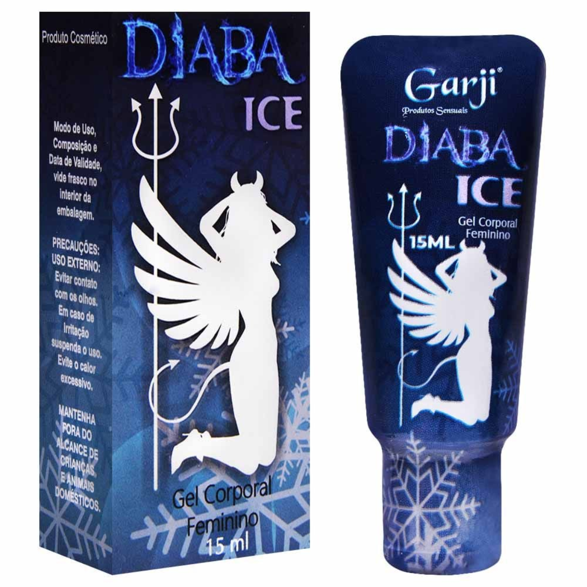 Gel Excitante Feminino Diaba Ice Bisnaga 15ml - Garji