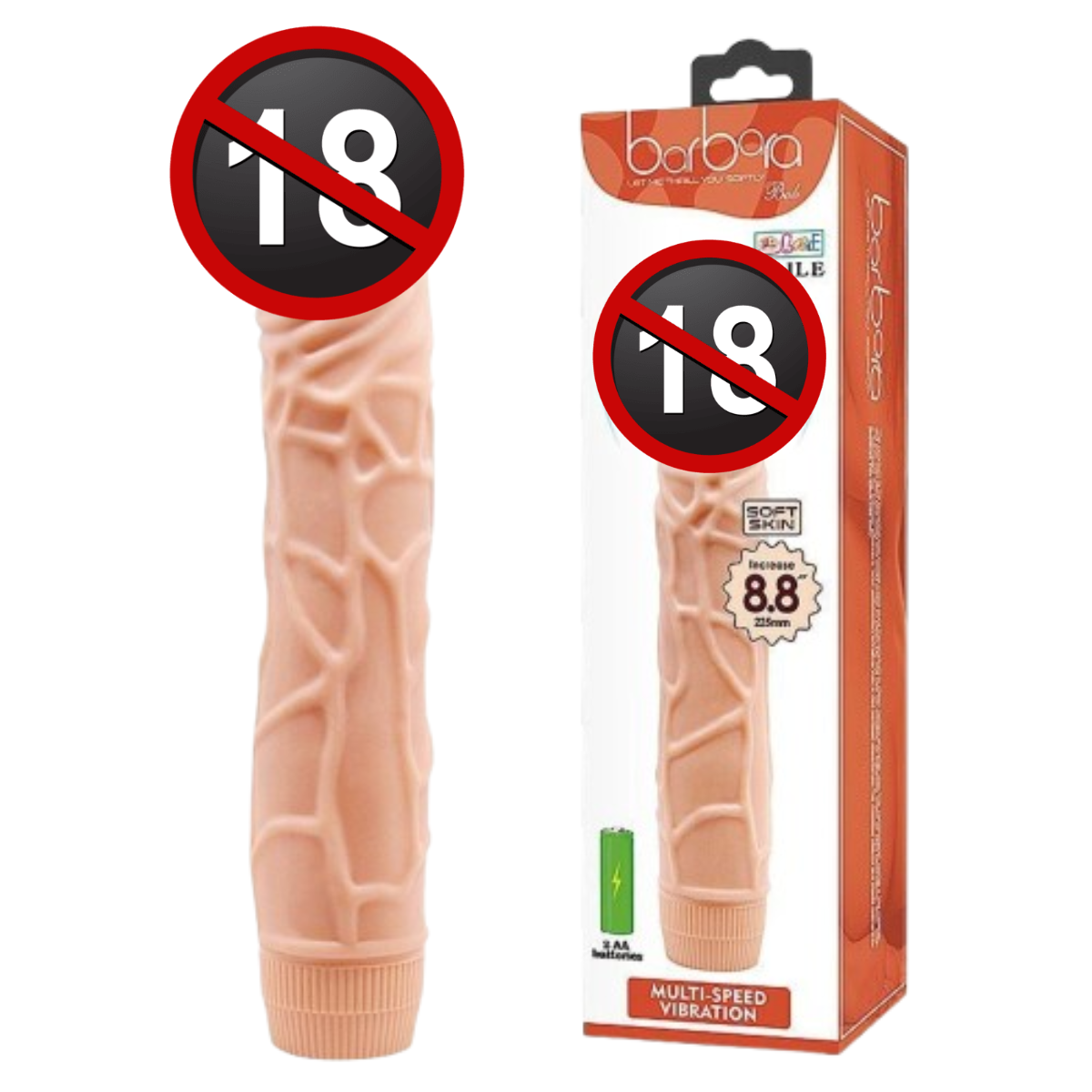 Prótese Realística Bob 8.8 Com Vibro 22,5 X 4,5cm - Vibe Toys