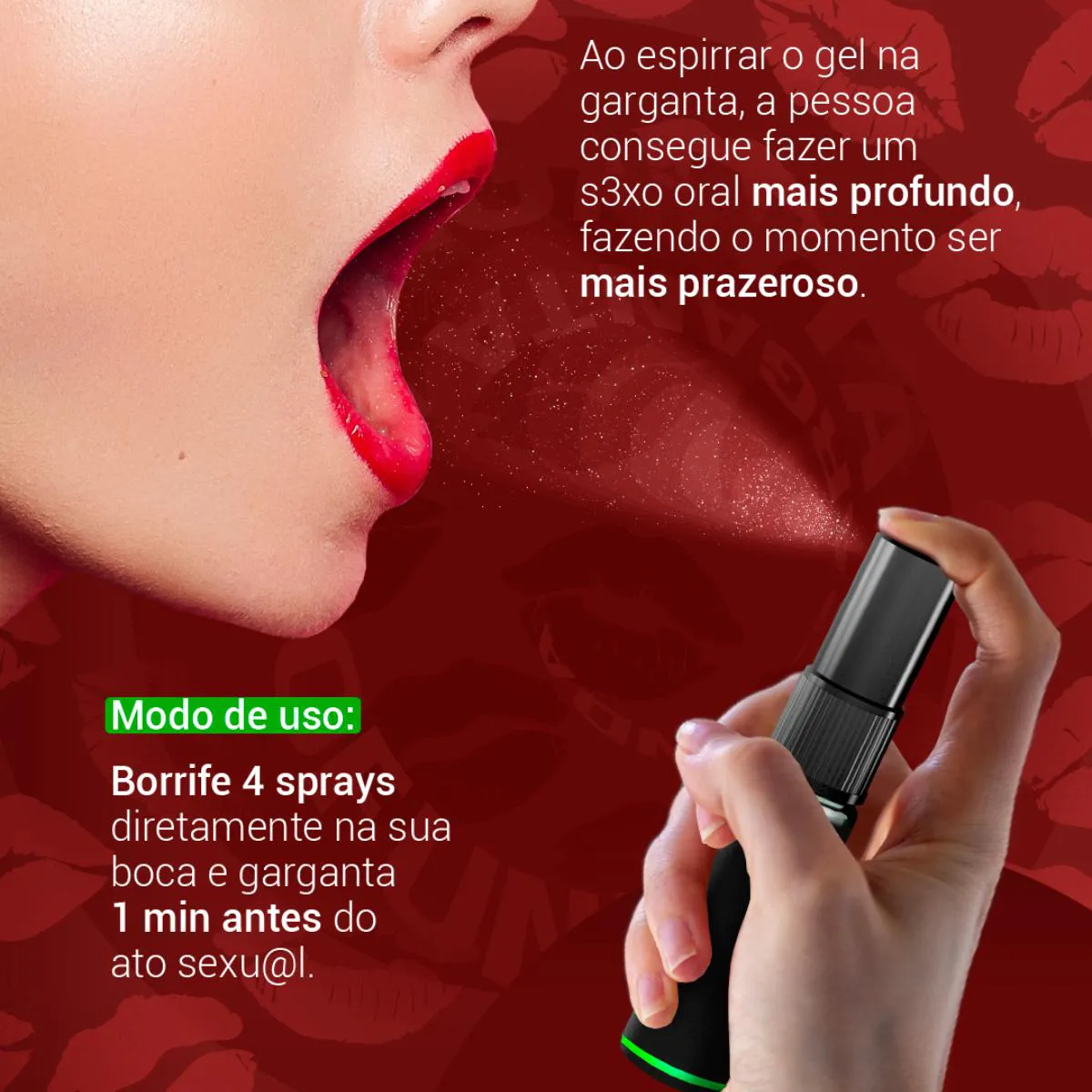 Spray Dessensibilizante Oral Garganta Profunda 15ml - Intt